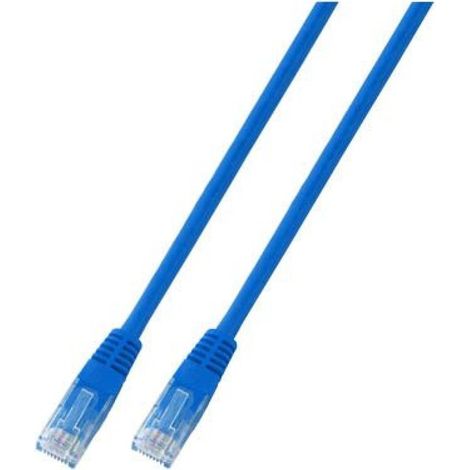 Cable de conexión RJ45 U/UTP cat. 5e PVC CCA azul 3 m