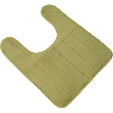 1 Piece Non Slip U Shaped Absorbent Cotton Bath Mat Machine