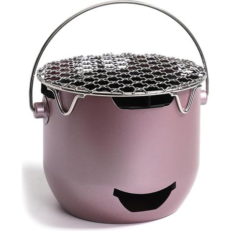 Petit réchaud de camping en acier inoxydable pour barbecue, intérieur et extérieur, pique-nique, fête, barbecue pour pique-nique, cuisine (1/4)