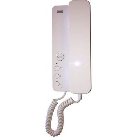 Poste audio Miro 2Voice – Interphone mural avec réglage de sonnerie – Compatible anciens modèles URMET – Installation facile avec vis fournies
