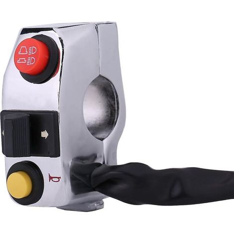 Universelle Motorrad-Lenkerbedienung – Silber (1/5)