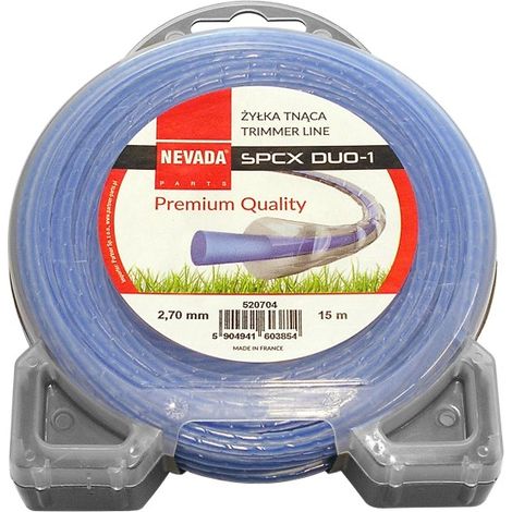 Fil de coupe pour débroussailleuse 2,7 mm x 15 m SPCX Premium Nevada 520704 RENFORCÉ