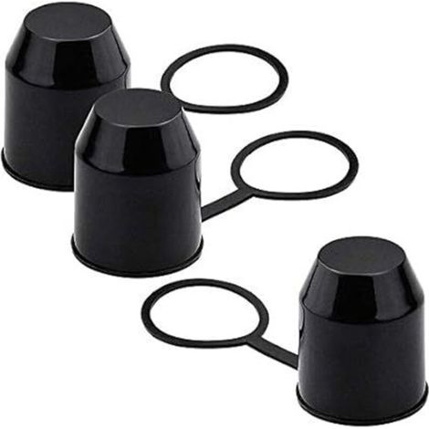 Tappo per gancio di traino in 3 pezzi, copertura per sfera di traino, copertura per sfera di traino da 50 mm per camion, semirimorchi, auto, barche (1/4)