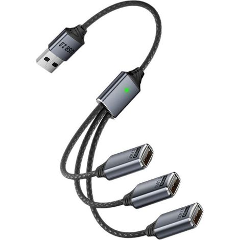 Cable Répartiteur OTG USB 2.0 Male Vers Femelle, Rallonge, Adaptateur de Chargeur de Données pour Téléphone, Imprimante, Clé USB.