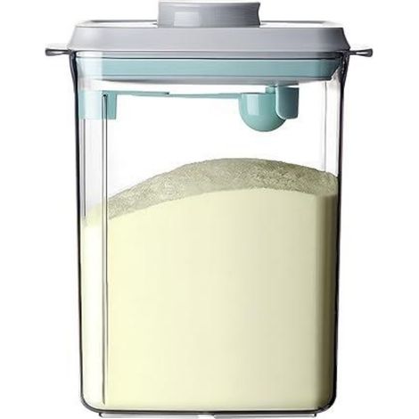 Dispensador De Leche En Polvo - Con Cuchara Integrada - Capacidad 2300 ml - Para Leche En Polvo Legumbres Y Harina - Plástico - 17,5 x 12 x 20,9 cm (1/5)
