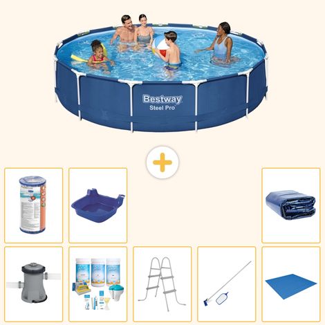 Bestway Bestway Steel Pro Ronde - 396x84 cm - 9-pièces S21623 (1/4)