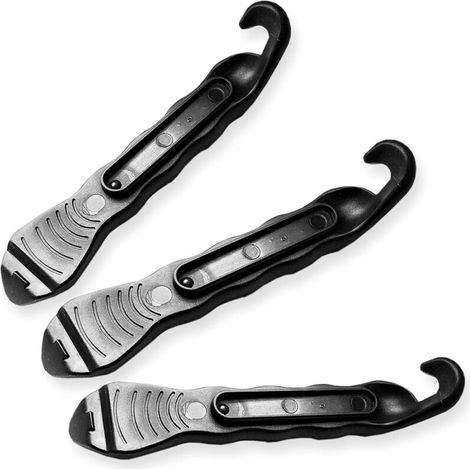 SABIR Demonte Pneus Vélo - Levier en Plastique Durci de Qualité Supérieure pour Réparer le Velo - Nécessaire d'outillage pour Cycliste de Route (Noir,122.2cm) (1/5)