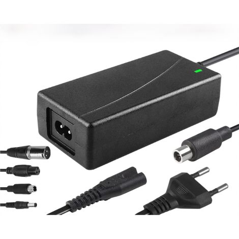 Chargeur Pour Scooter - 42 V 2 A - 4 Connecteurs Universels - Compatible Scooters Électriques Et E-Bikes - 1 Pièce (1/5)