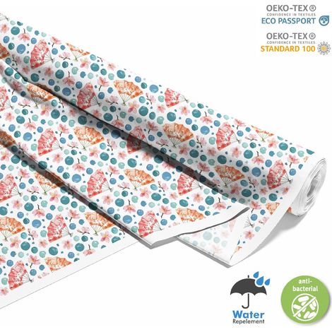 TESSUTI DECORATIVI PER ESTERNI OXFORD - Motivo Ventaglio Giapponese I DX305 (1/5)