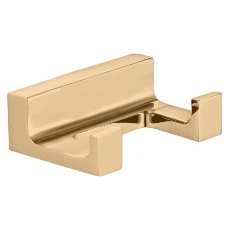 Patère double NIL en laiton doré 6x4,2x2,1 cm (1/2)