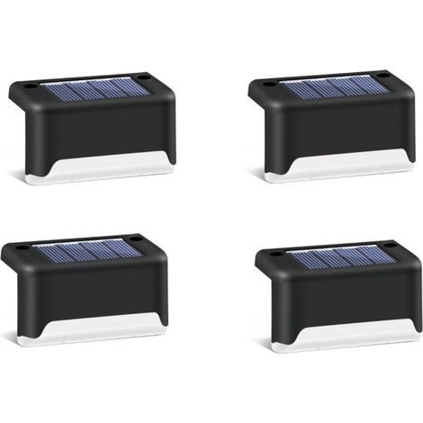 Lampes solaires pour décoration paysagère, noires (4 lampes blanches)-Online Store (1/3)