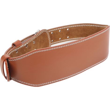 Ceinture de protection lombaire pour haltérophilie, ceinture de soutien lombaire élargie pour le sport, idéale pour l'aviron, les squats et le soulevé de terre (marron). (1/5)