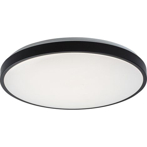 Plafonnier SDB rond 42cm noir/blanc IP44 LED48W Rabalux (1/5)