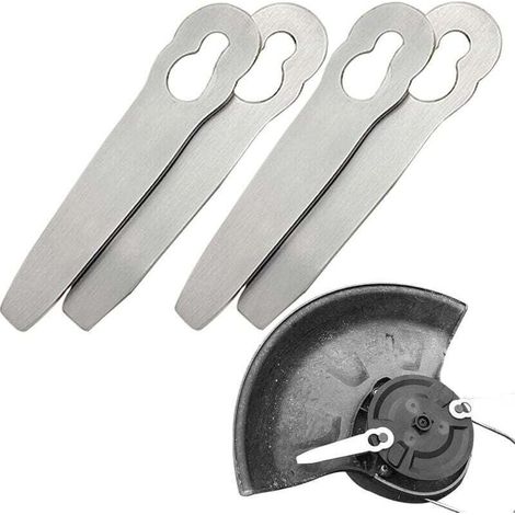 4 lames métalliques de rechange compatibles avec les coupe-bordures PolyCut 2-2 Polycut 3-2, FSA 45,D 57, FSE 52, robustes et ne se brisant pas Couteaux de coupe Accessoires pour coupe-bordures sans f (1/4)
