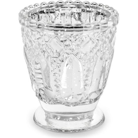 Kerzenständer, silber, 8 cm (24 Stück) (1/5)