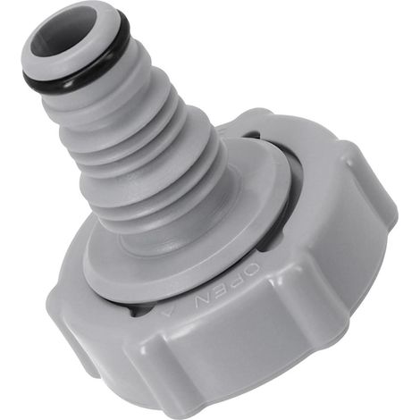 Ablassventil für Poolschlauch, Drainageadapter, Ersatzventil, Grau