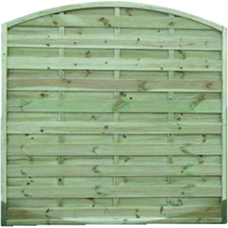 Pannello frangivento frangivista ad arco in pino impregnato cm.180x180h per giardino terrazza