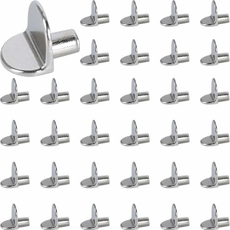 5-mm-Regalstifte, Regalstützstifte, Regalbolzen, DIY-Regalstützstifte, Edelstahl, 40 Stück (1/5)