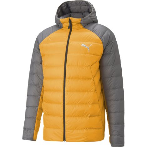Puma PACKLITE DOWN Herren-Kapuzenjacke orange 84935539 r S