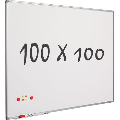 Pizarra blanca 100x100 cm - Magnética