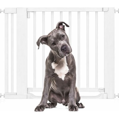 Bettacare Wooden Heritage Flat Step Dog Gate, White, 97cm - 105cm