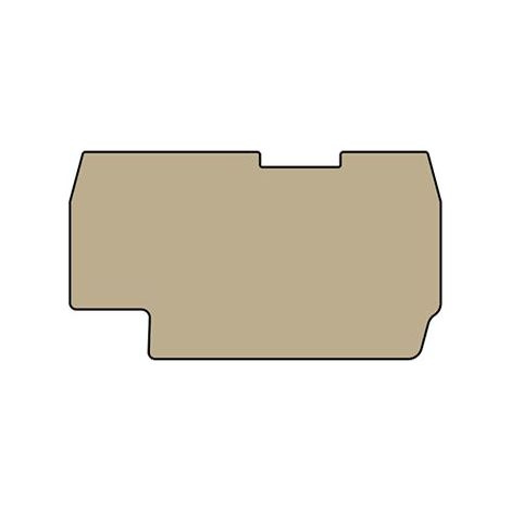 Plaque d'extrémité beige pour borne à ressort 1,5mm² type PushFit - IMO