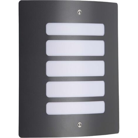 1 - Applique Extérieure - Acier Anthracite - Diffuseur Opal - Éclairage Façade Terrasse - IP44 - Argent - 90x23x29cm (1/5)