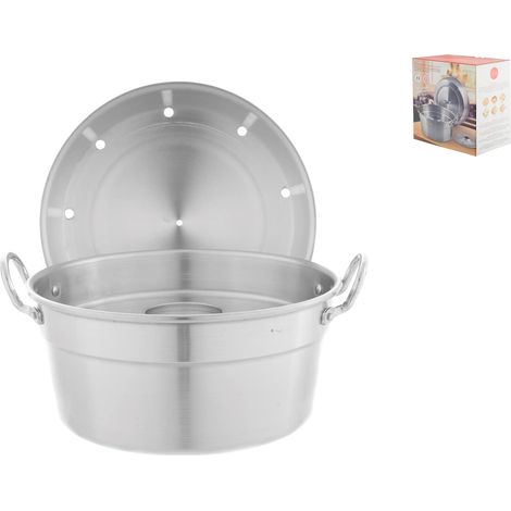 Home Four à Gaz Aluminium Cm 24 avec Couvercle Pot de Cuisine (1/5)