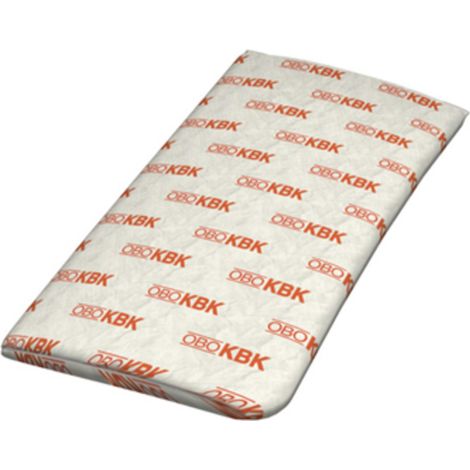OBO Bettermann Coussin coupe-feu pour câbles petit 350x120x10mm Tissu de verre avec remplissage coupe-feu spécial gris, 7202709