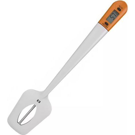 1 Spatule numérique,sonde acier inoxydable,silicone alimentaire,plage -50 à 300 degrés,cuisine domestique (1/3)