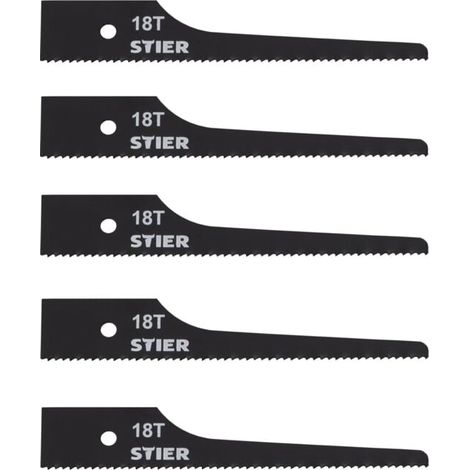 Lame de scie sauteuse STIER pour STS-100, 18 dents, 5 pièces 5 pièces