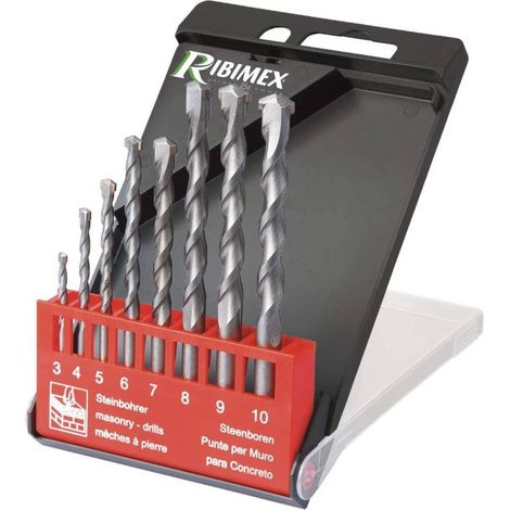 Coffret 8 Forets Pro Béton 3 à 10 mm - Assortiment Complet - Performance et Précision - D-Work