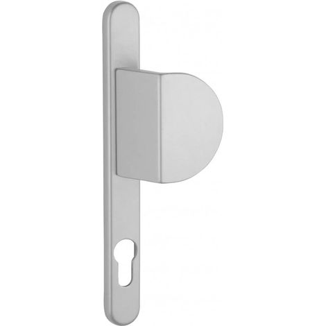 Thirard – Ensemble de poignées pour porte d'entrée palière Sultane – Carré 8mm – Entr'axes 195mm – Alliage argenté pour durabilité
