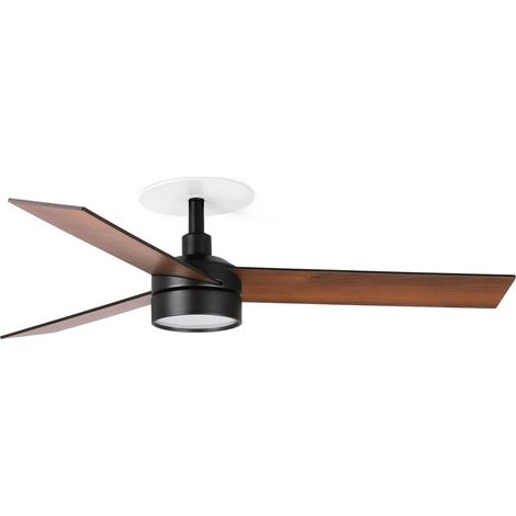 RUDDER RECESSED 3 S Ventilator schwarz/Nussbaum 20W SWT