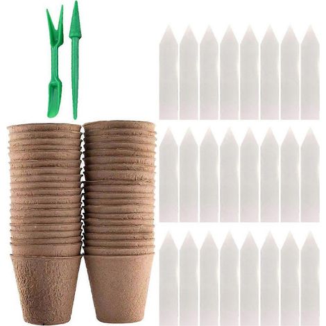 Anzuchttöpfe für den Garten, biologisch abbaubare Saattopf-Sets