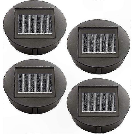 Panneau Lumineux LED Solaire de Remplacement, Lot de 4 avec Ampoules Économiques et Plaques, Éclairage Plafonnier Autonome (1/5)