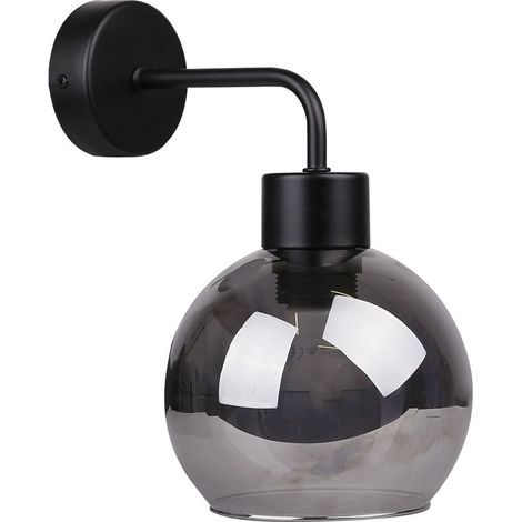 Applique murale Candellux LADY E27 noir fumé verre (1/5)