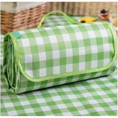 Picnic blanket, outdoor mat, camping mat, 200 x 200 cm, waterproof bottom, portable storage, beach mat. (1/4)