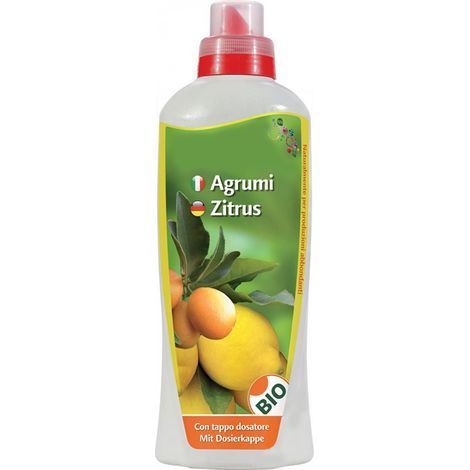 Flacone da 1 litro di Fertilizzante liquido concentrato - Per una crescita rapida di agrumi con tappo dosatore (1/5)