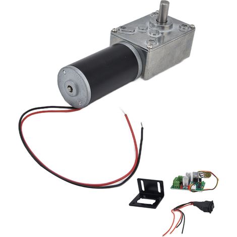 Moteur à engrenages turbo à vis sans fin 12 V CC, accessoires pour machines, arbre de 8 mm, 5840-31ZY12V 400 tr/min (1/5)