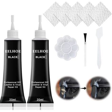 Pasta riparatrice per pelle, crema riparatrice per pelle, kit di riparazione pelle in 2 pezzi, riparazione pelle auto, pasta riparatrice per pelle (1/5)
