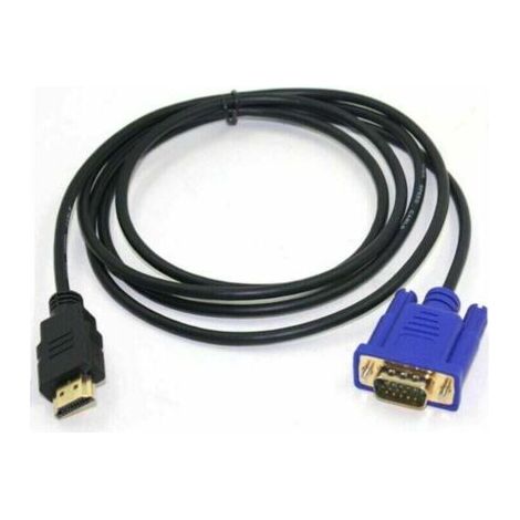 NALOOKAMIC  Cable et adaptateur pour vidéosurveillance Cable de conversion HDMI vers VGA 1080P Cable HDMI vers VGA Adaptateur 1,8 m (sans puce)