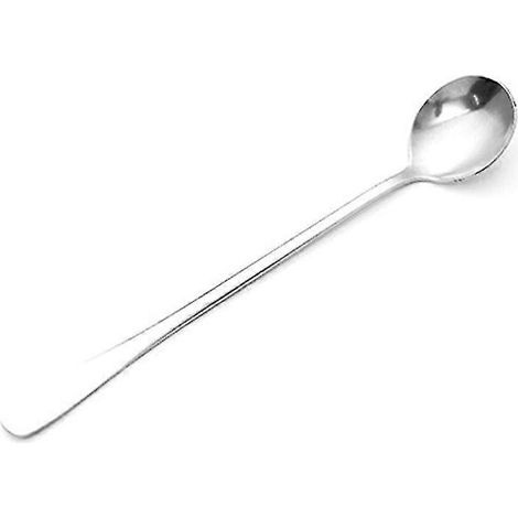 Cuillères à thé à long manche en acier inoxydable, créatives pour la crème glacée, le café, la soupe, le thé et les cocktails GSVRound (1/5)