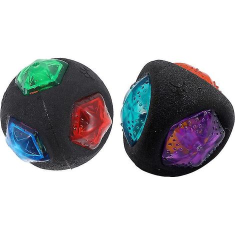 2 balles lumineuses pour chien