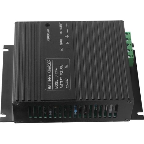 Chargeur de batterie automatique CH2804, 12V/24V pour voitures et camions, entrée AC large 160-277V (1/5)