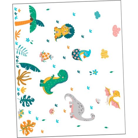Totority Lot de 4 feuilles adhésives PVC pour chambre d (1/5)