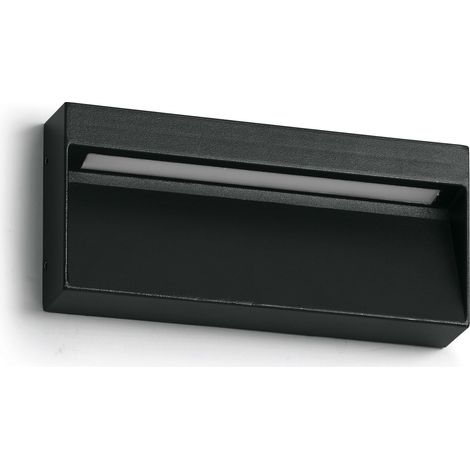 Aplique exterior asimétrico ABAR LED SMD 7 W 110 lm 3000 K CRI80 IP54 60° Negro (1/5)