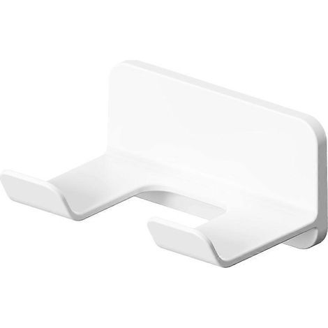 Selbstklebender Wandhaartrocknerhalter, Wandhalterung für Haartrockner, Hängehaartrocknerhalter fürs Badezimmer – 12,50 x 9,50 x 8,80 cm – Weiß (1/3)