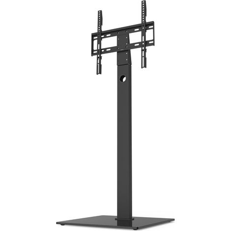 Support TV Autoportant Pivotant Hauteur Réglable Pied TV à Poser 32" à 65", 165cm 35kg Max, Orientable 60°, VESA 400x400 Max, Materiel de Montage Noir (1/5)
