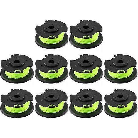 10 bobines de fil compatibles avec les tondeuses à gazon Ryobi RLT36B33 / RY36LT33A-0 36V, pièce de rechange RAC143 Editi (1/5)